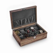 Wood Watch Boxes Storage Organizer Box with Lock Jewelry Display Cabinet Gift for sale  Shipping to South Africa