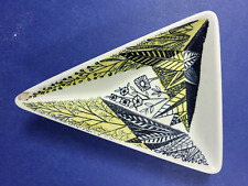 RETRO MID CENTURY RORSTRAND CERAMIC PIN DISH TRIANGLE DESIGN, used for sale  Shipping to South Africa
