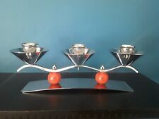 MID CENTURY CHROME ATOMIC CANDLE HOLDER FOR 3 CANDLES 1960'S for sale  TUNBRIDGE WELLS