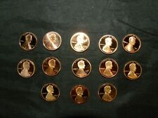 2000-2009 S Lincoln Memorial Proof Cent Penny Set 13 Coins Decade Run for sale  Running Springs