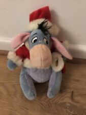 Christmas Xmas Santa Eeyore Genuine Disney Plush Cuddly Toy for sale  PONTYCLUN