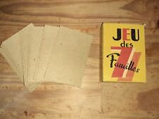 Ancien jeu cartes d'occasion  Saint-Vallier