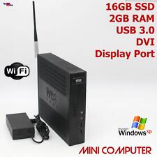 MINI COMPUTER PC AMD 1500Mhz 16GB SSD 2GB DDR3 WLAN PARALLEL RS-232 WINDOWS XP 7 comprar usado  Enviando para Brazil