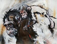 Chimpanzee child canvas for sale  Pleasanton