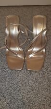 Gold zara heels for sale  DURHAM