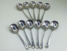 11 Cooper Bros England Queen Anne Satin Stainless Steel Soup Spoons -  7 1/4" for sale  Shipping to South Africa
