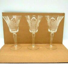 Vintage clear etched for sale  Asheboro