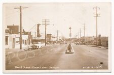 OCEAN LAKE OR Oregon STREET SCENE Gift Shop Furniture Drug Store Real Photo RPPC for sale  Shipping to South Africa