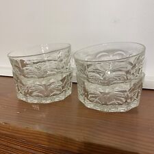 Tigelas de sobremesa vintage de vidro transparente com estampa digital em cachoeira - Conjunto de 4 comprar usado  Enviando para Brazil