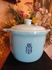 Tulip Blue by Cronin Pottery Ceramic Bake Oven Bean Pot Vintage d'occasion  Expédié en France