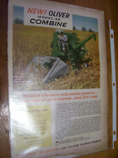 VINTAGE OLIVER CORP ADVERTISING PAGE - # 25  SP COMBINE for sale  Three Rivers