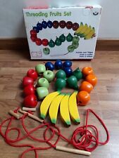 Montessori wooden fruit for sale  LEICESTER