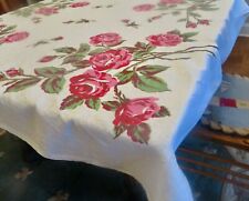 Vintage linen tablecloth for sale  Victor