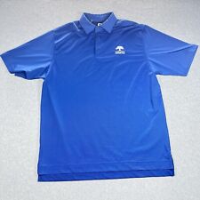 Camisa polo masculina Footjoy FJ S/S grande azul listrada fina elastano elástico azul G comprar usado  Enviando para Brazil