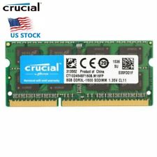 Notebook CRUCIAL 8GB DDR3L 1600 PC3-12800 SODIMM 204 pinos memória RAM DDR3L 1x 8G comprar usado  Enviando para Brazil