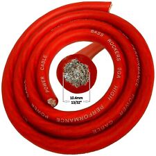 Cabo de alimentação flexível 5 pés verdadeiro 0 AWG 3/0 Ga 000 calibre desempenho PVC vermelho comprar usado  Enviando para Brazil