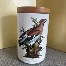 Portmeirion waxwing canister for sale  WEMBLEY
