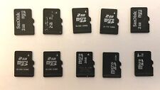 Lote de trabajo de 10 x 2 GB Micro SD marcas mixtas sin marca segunda mano  Embacar hacia Argentina