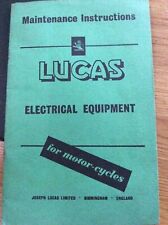 Lucas electrical equipment for sale  BOLTON
