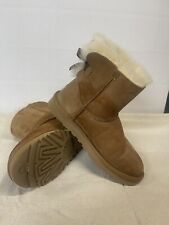 Bota Feminina UGG Mini Bailey Bow II Castanha Tamanho 8 Marrom Gravata Borboleta 1016501 comprar usado  Enviando para Brazil