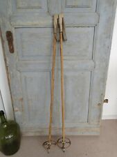 Gebraucht, W5333 Antike Skistöcke um 1950 | RAR | Skistock | Super Winter Deko | 122cm lang gebraucht kaufen  Markt Erlbach