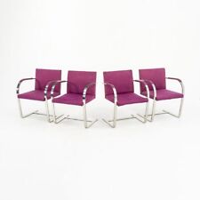 Usado, Conjunto de quatro cadeiras de jantar Mies van der Rohe Knoll Brno barra plana de aço inoxidável década de 1960 comprar usado  Enviando para Brazil