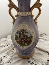 antique purple lamp porcelain for sale  Neosho Rapids