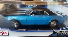 1968 Chevrolet Camaro Z/28 Coupe 1:18 Diecast Modelo De Carro Maisto Azul Novo Lacrado, usado comprar usado  Enviando para Brazil