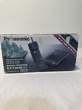 Teléfono inalámbrico PANASONIC Easa-Phone modelo KX-T3848 vintage negro sin probar lectura segunda mano  Embacar hacia Argentina