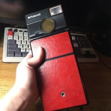 Polaroid 600 SLR 680 Folding Camera w/ neckstrap, red leather READ for sale  Shipping to South Africa