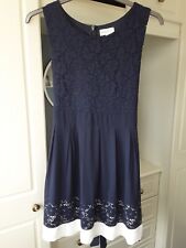 Apricot navy dress for sale  WORKSOP