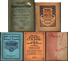 Used, 5 Antique & Vintage PIANO Instruction Books; 2nd Grade, 3rd Grade, etc. for sale  Shipping to South Africa