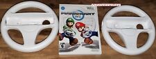 Wii MARIO KART game COMPLETE 2 Wheels BUNDLE Steering/Racing lot/set_cart_TESTED for sale  Shipping to South Africa