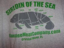 Usado, Camiseta MANATEE SEA COW SIRLION OF THE SEA CRYSTAL RIVER FL cinza 2XL comprar usado  Enviando para Brazil