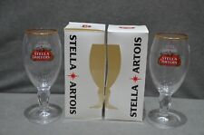 2x Cálice Stella Artois Meia Pinta 10oz Copo de Cerveja Nucleado na Caixa de Presente CE M19 comprar usado  Enviando para Brazil