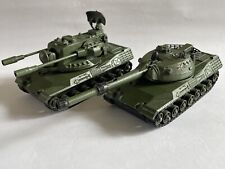 VINTAGE DIECAST DINKY TOYS MILITARY VEHICLES, GERMAN LEOPARD ANTI AIRCRAFT TANKS for sale  Shipping to South Africa