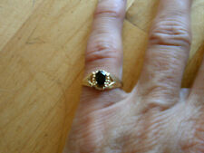 Wunderschöner Ring mit einem grünen Edelstein - echt gold 585 - gebraucht kaufen  Dorfprozelten
