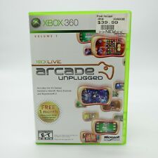 XBox Live Arcade Unplugged Volume 1 (Microsoft XBox 360) Completo Testado comprar usado  Enviando para Brazil