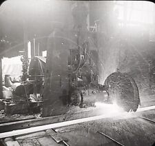 Steel Beam Cut by Buzz Saw, Pittsburgh, Pennsylvania, Magic Lantern Glass Slide for sale  Shipping to South Africa