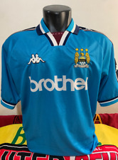 Camisa de Futebol Manchester City 1997/99 Home Jersey Kappa (GG), usado comprar usado  Brasil 