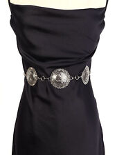 Cinturón de cadena de metal con cintura plateada vintage estilo occidental accesorio para mujer y mujer segunda mano  Embacar hacia Argentina
