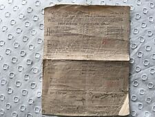 Ww1 form 1919 for sale  HASTINGS