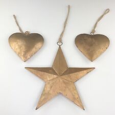 Metal star hearts for sale  Branford