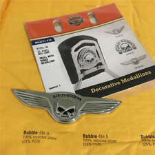 Medalhão decorativo genuíno Harley-Davidson caveira com asas 5" x 1,5" 91723-02 comprar usado  Enviando para Brazil