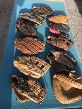 Lote de 11 guantes de béisbol todos los guantes de cuero Rawlings TPX Pro varios estados segunda mano  Embacar hacia Argentina