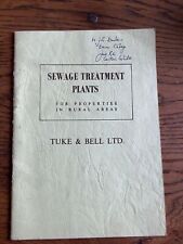 Vintage booklet sewage for sale  EYE