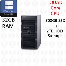 Dell PowerEdge T130 Xeon E3-1220 V5 32GB 500GB SSD + 2TB Windows Server 2022, usado comprar usado  Enviando para Brazil
