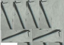 6 QTY Zinc Plated 5/8" X 12" Long J Bolt for Chainlink Fence Gate Hinge for sale  Shipping to South Africa