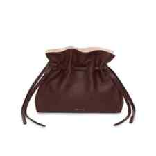 Mansur Gavriel Lambskin Brown Italy Cabernet Cleo Mini Protea Bag, used for sale  Shipping to South Africa