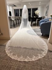 Cathedral wedding veil for sale  BEDFORD